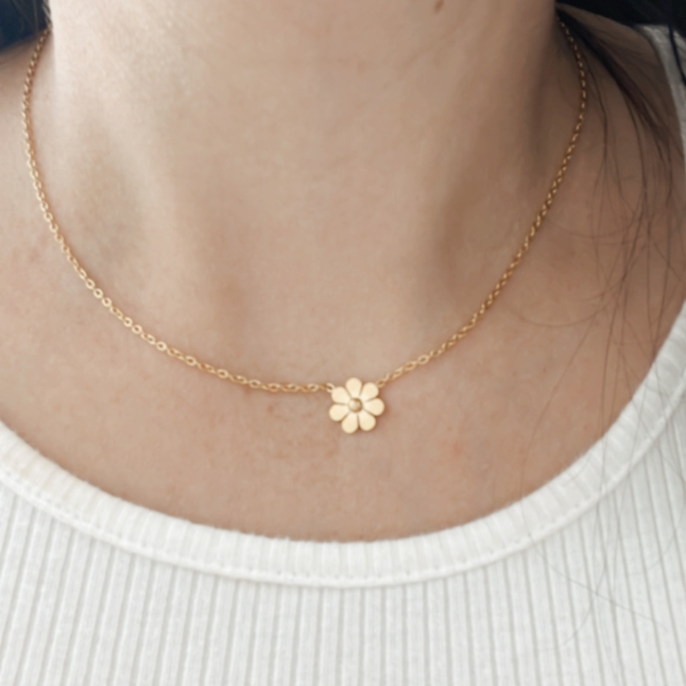 Flor Necklace en Acero Inoxidable para Mujer o Niña - Vanytel