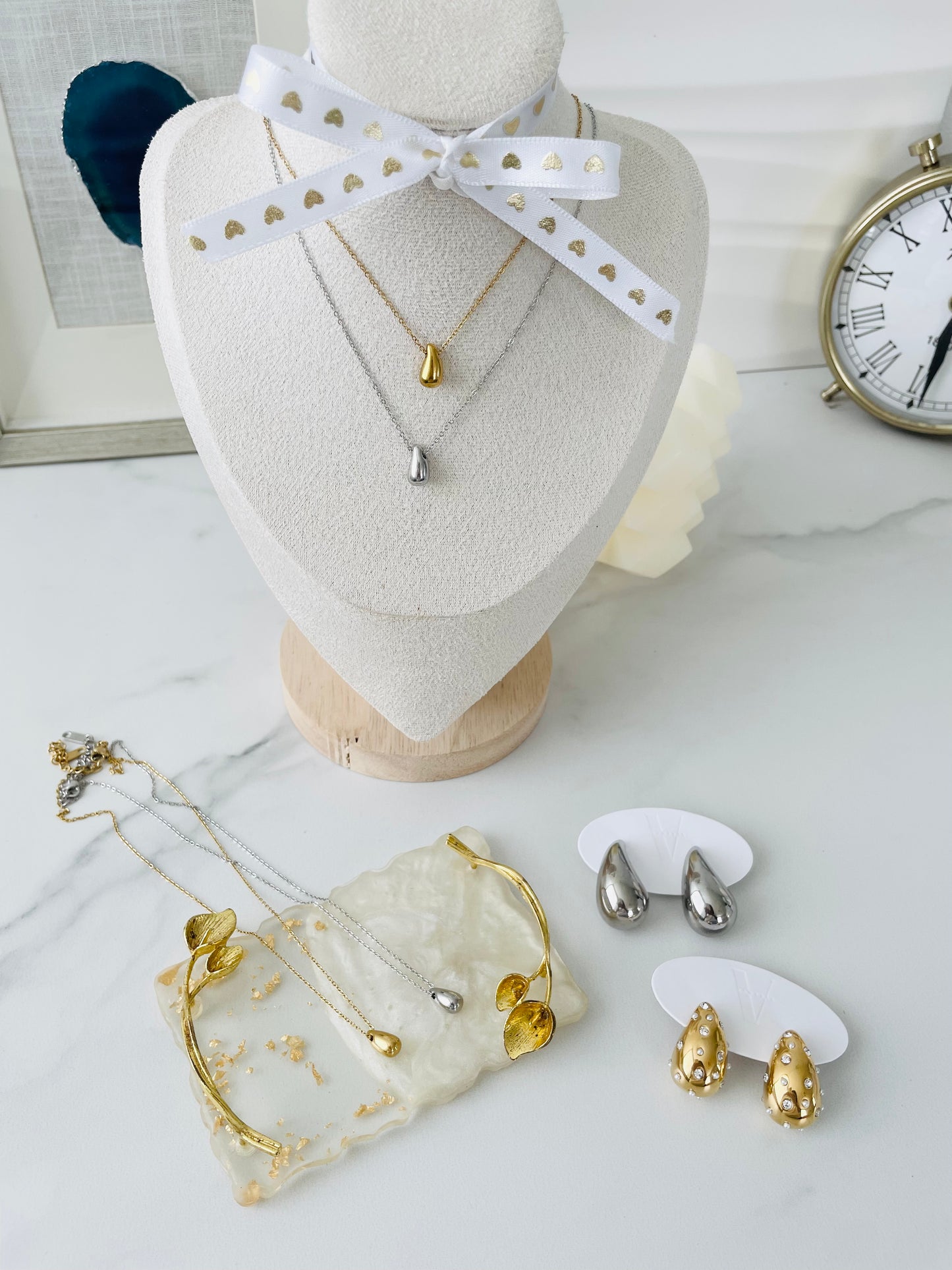 Drops Necklace Xsmall | Gold | Silver - Vanytel