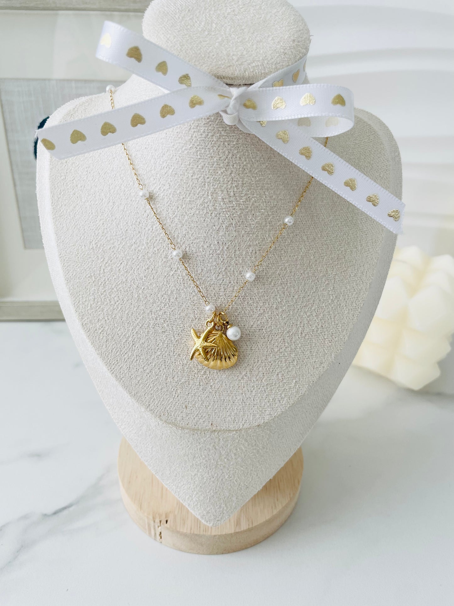Shell & Starfish Pendant’s Necklace | Stainless Steel - Vanytel