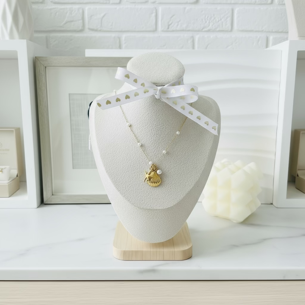 Shell & Starfish Pendant’s Necklace | Stainless Steel - Vanytel