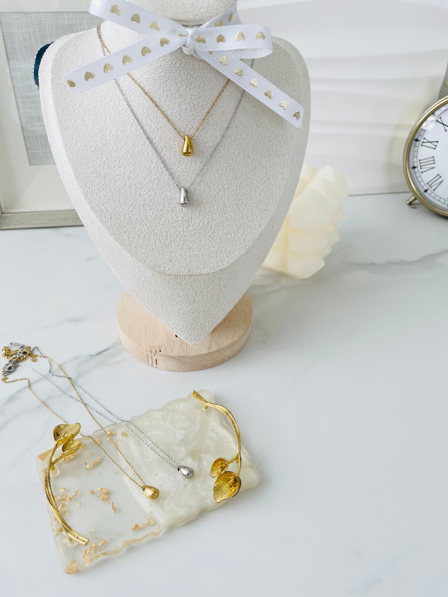 Drops Necklace Xsmall | Gold | Silver - Vanytel