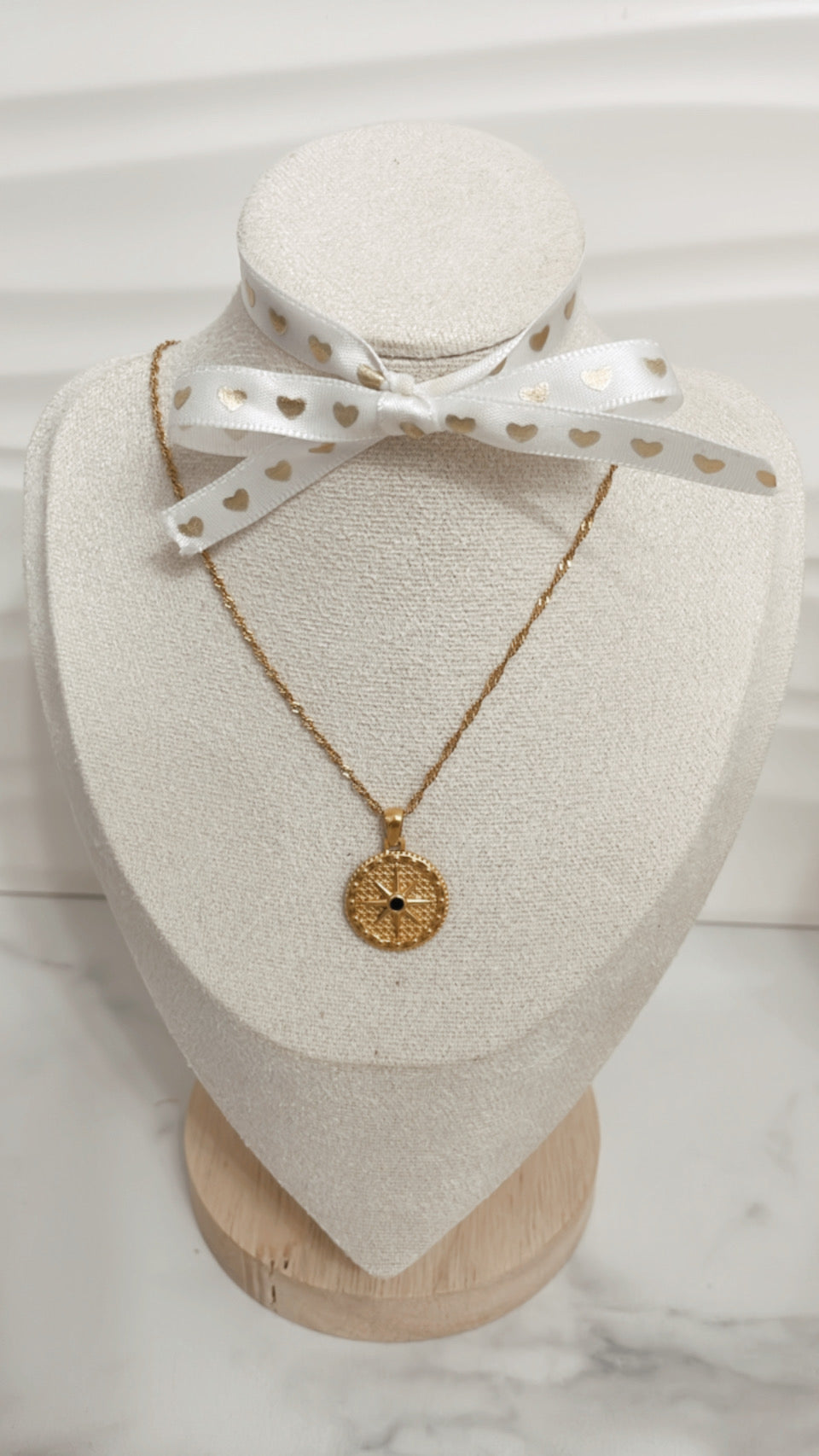 North Chain Necklace, Gold Stainless Steel - Vanytel