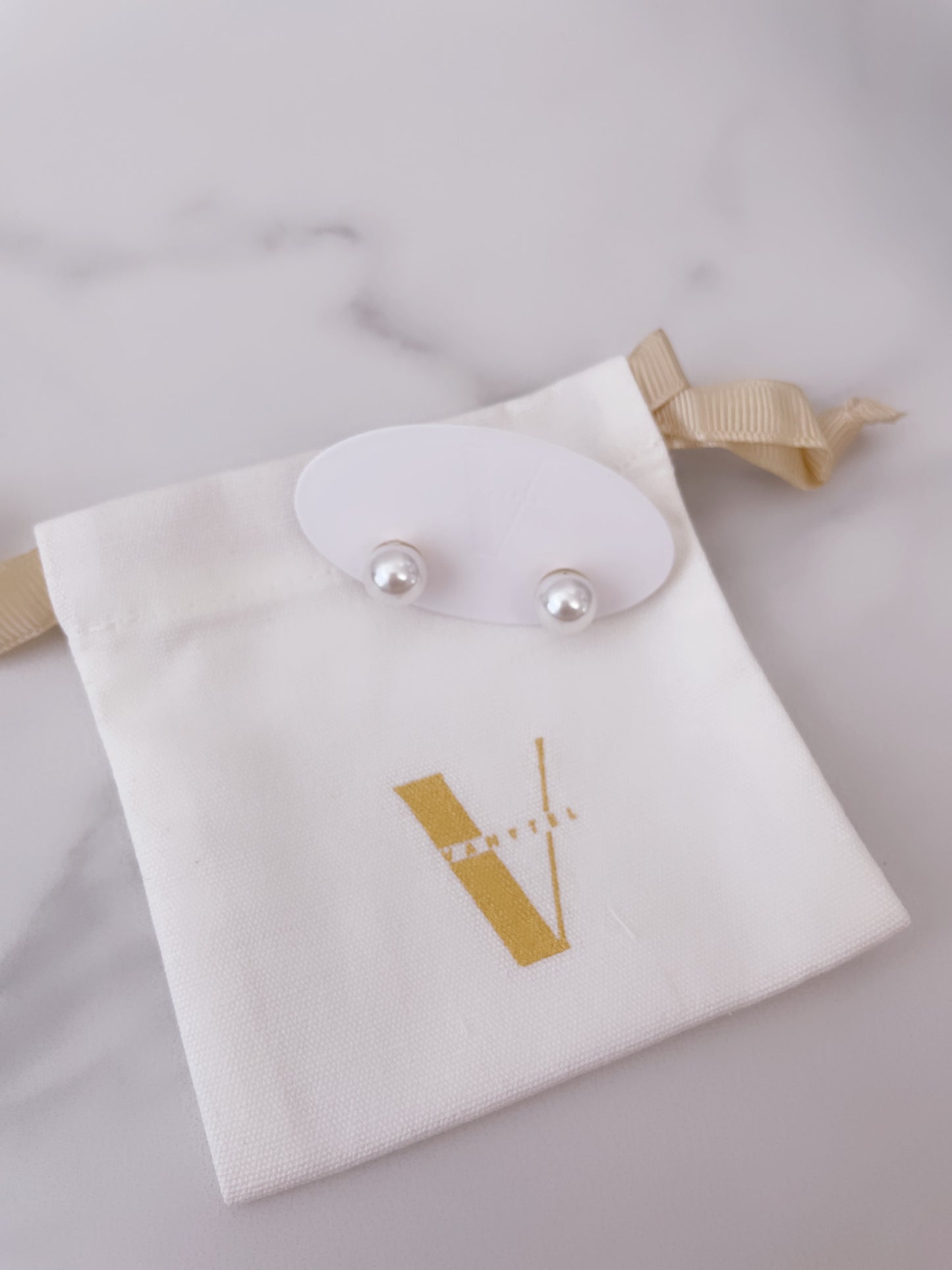 Pearl Earrings Studs - Vanytel