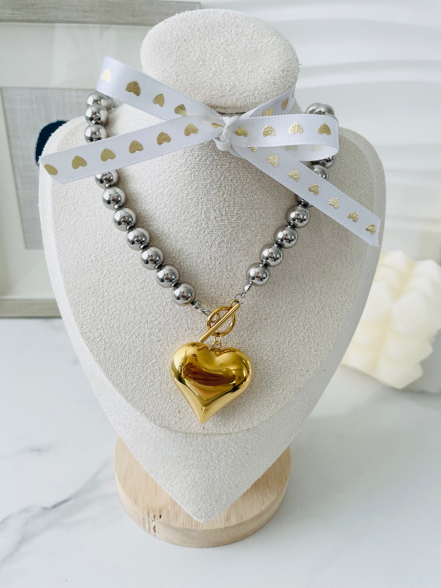 💖 Love Choker Necklace | Stainless Steel - Vanytel