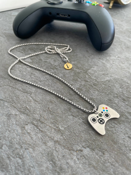 Collar de Hombre con Colgante Control Xbox Cadena de Caja 27" - Vanytel