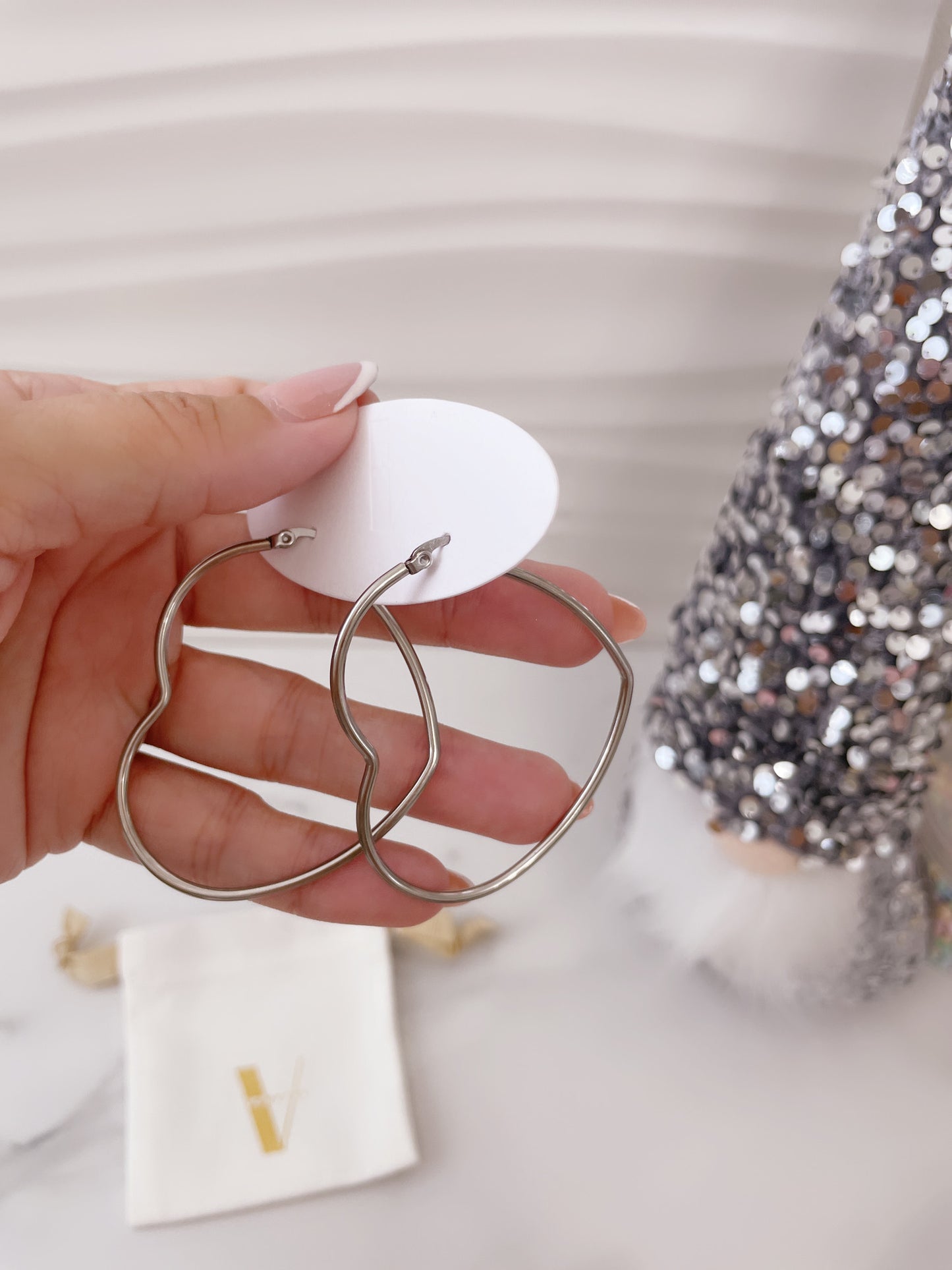 Hoops de Corazones | Acero Inoxidable - Vanytel