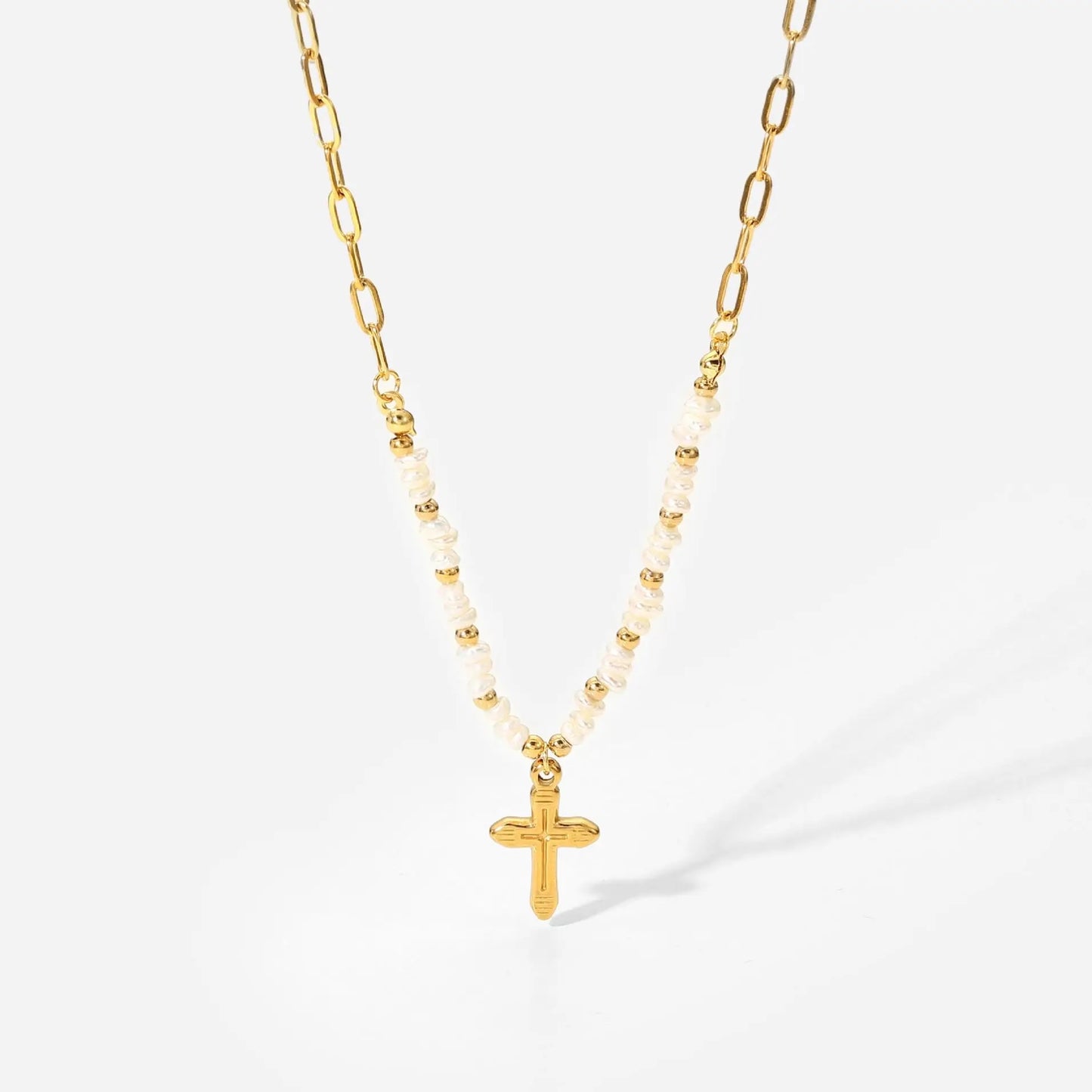 Crucecita Pearl Necklace 18” - Vanytel