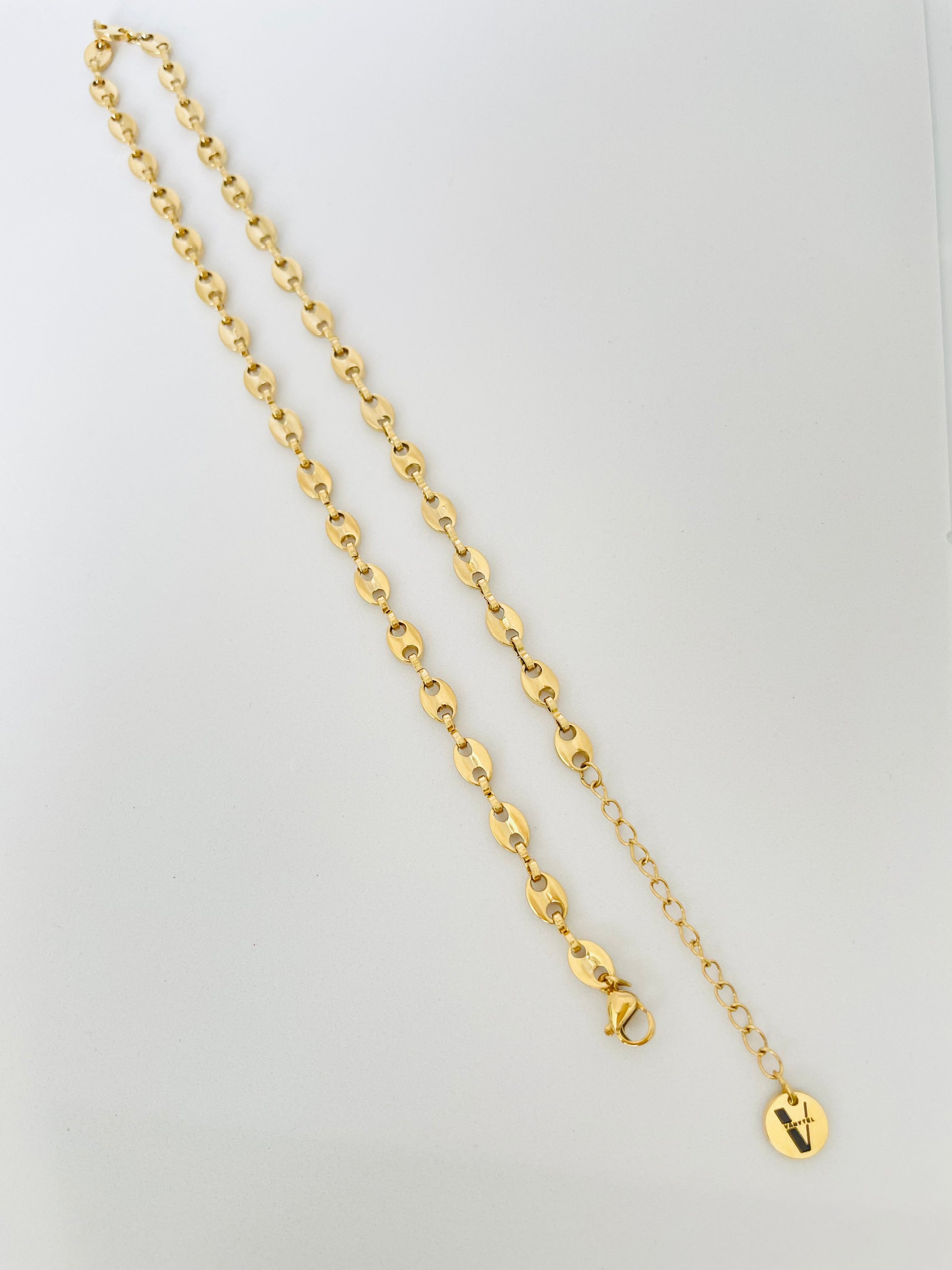 GG Tag 18K Gold Plated Stainless Steel Necklace - Vanytel