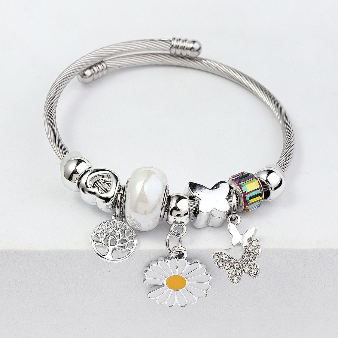 Pulseras Multi Charms Plata - Vanytel