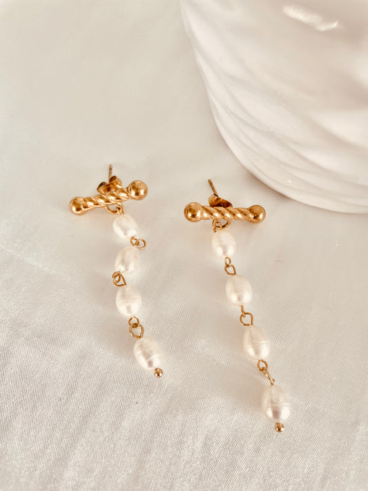T-pearls earrings - Vanytel