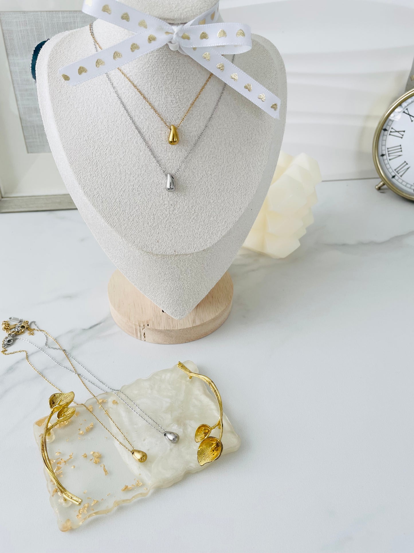 Drops Necklace Xsmall | Gold | Silver - Vanytel 