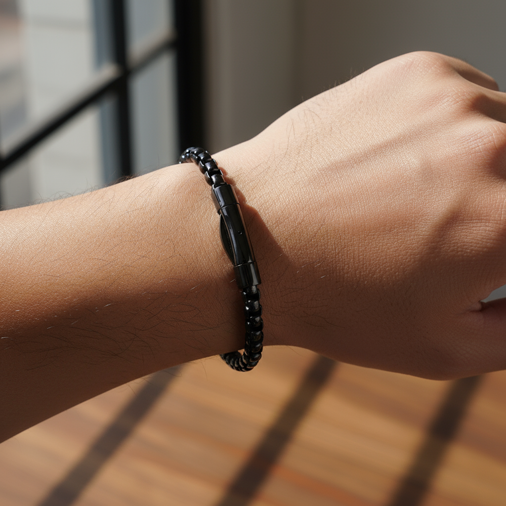 Pulsera en Varios Colores para Hombre en Acero Inoxidable | Vanytel