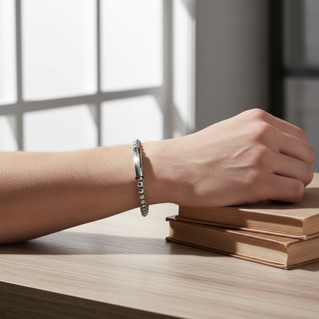 Pulsera en Varios Colores para Hombre en Acero Inoxidable | Vanytel