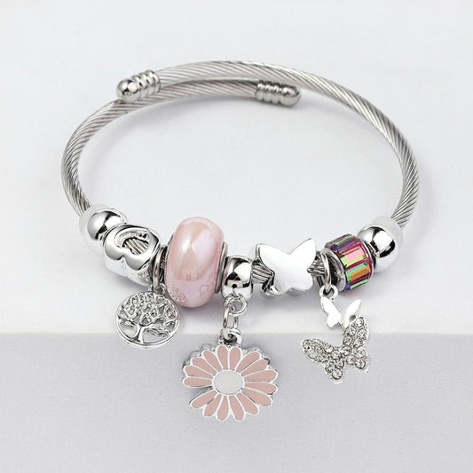 Pulseras Multi Charms Plata - Vanytel 