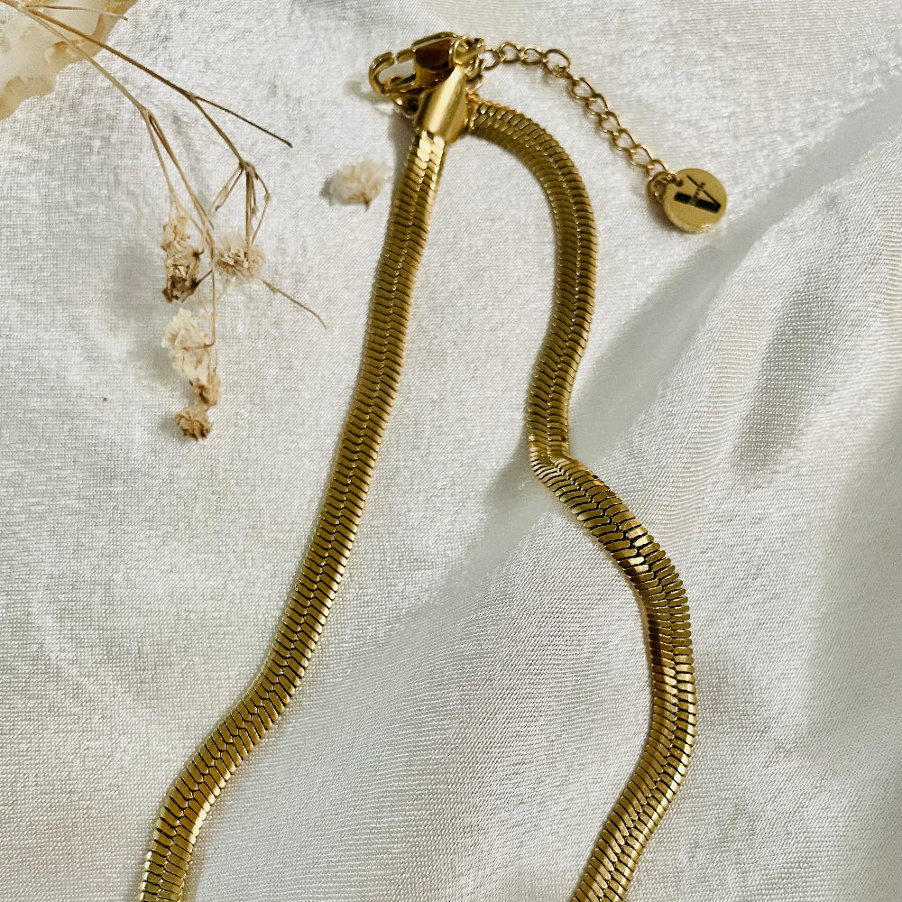 Cinderella Gold Stainless Steel Choker with Cubic Zirconia for Women | Vanytel