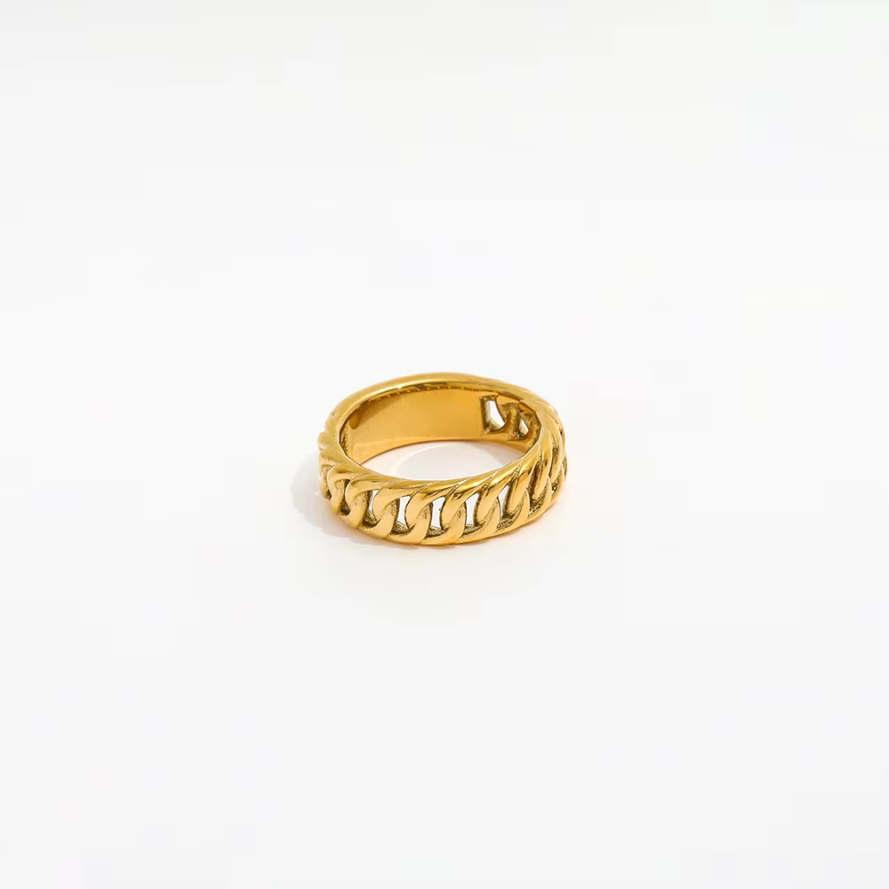 Liza Gold Ring for Women in Stainless Steel | Vanytel 