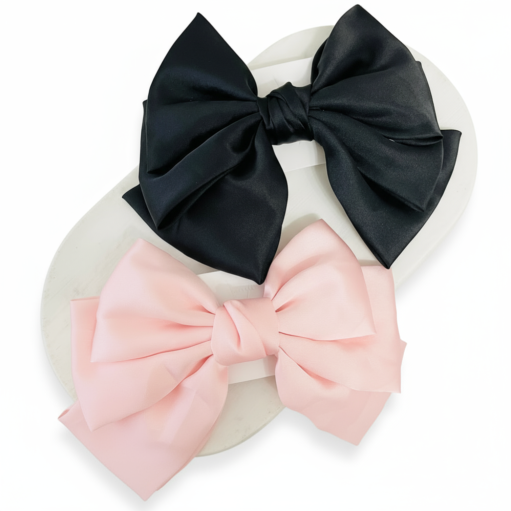 Variedad de lazos para el cabello estilo coquette en satín Vanytel
